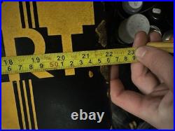 Dr Scholls foot comfort depot shoe enamel sign vintage advertising piece deco