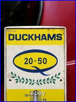 Duckhams Thermometer Vintage Oil Can Vintage Petrol Can Enamel Sign