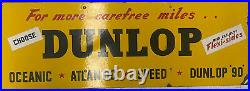 Dunlop Vintage Enamel Sign