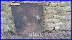 Enamel Advertising Sign Original Vintage 1953 French Ajja Cigarettes