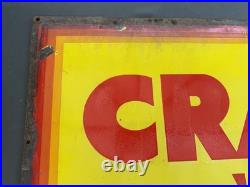 Enamel Craven A Tobacco 1920s 1930s Vintage Antique Old Patina Advertising Sign
