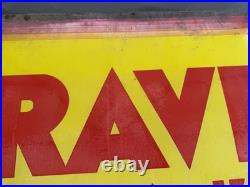 Enamel Craven A Tobacco 1920s 1930s Vintage Antique Old Patina Advertising Sign