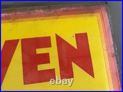 Enamel Craven A Tobacco 1920s 1930s Vintage Antique Old Patina Advertising Sign