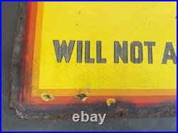 Enamel Craven A Tobacco 1920s 1930s Vintage Antique Old Patina Advertising Sign