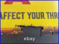 Enamel Craven A Tobacco 1920s 1930s Vintage Antique Old Patina Advertising Sign