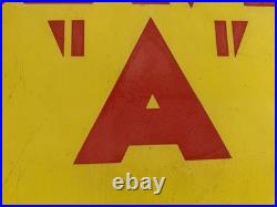 Enamel Craven A Tobacco 1920s 1930s Vintage Antique Old Patina Advertising Sign