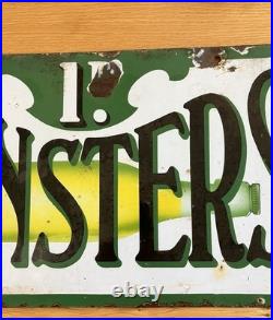 Enamel Sign Advertising Penny Monsters. Vintage Sign