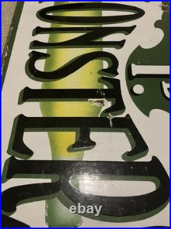 Enamel Sign Advertising Penny Monsters. Vintage Sign