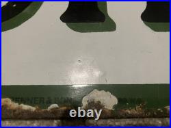 Enamel Sign Advertising Penny Monsters. Vintage Sign