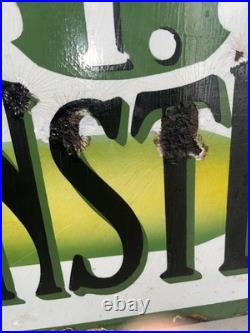 Enamel Sign Advertising Penny Monsters. Vintage Sign