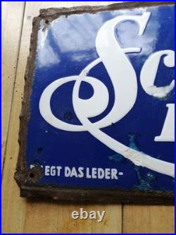 Enamel Sign Advertising Vintage Schmoll Pasta Original Old Retro Antique Vintage