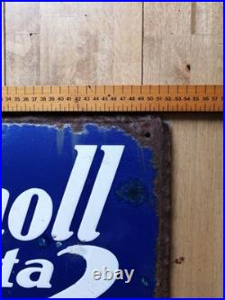 Enamel Sign Advertising Vintage Schmoll Pasta Original Old Retro Antique Vintage