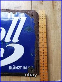 Enamel Sign Advertising Vintage Schmoll Pasta Original Old Retro Antique Vintage
