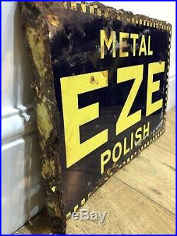 Enamel Sign Double Sided Shop Advertising Antique Vintage Collectible Old