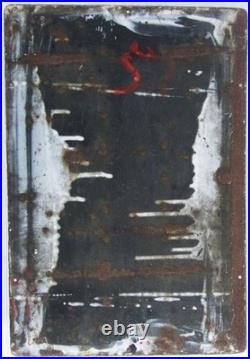 Enamel Sign Pictorial PHURNOD SMOKELESS COAL Vintage Hardware Advertising Sign