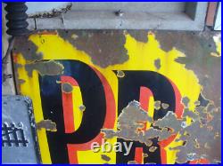 Enamel Sign, Pratts Vintage Original Sign 6x3f, Vintage Petrol Pump Uk Post Enamel Sign, Pratts Vintage Original Sign 6x3f, Vintage Petrol Pump Uk Post