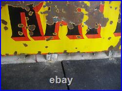 Enamel Sign, Pratts Vintage Original Sign 6x3f, Vintage Petrol Pump Uk Post Enamel Sign, Pratts Vintage Original Sign 6x3f, Vintage Petrol Pump Uk Post