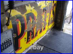 Enamel Sign, Pratts Vintage Original Sign 6x3f, Vintage Petrol Pump Uk Post Enamel Sign, Pratts Vintage Original Sign 6x3f, Vintage Petrol Pump Uk Post