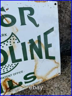 Enamel Sign VALVOLINE Motor Oil Vintage Garage /Man Cave /18x12 Classic car