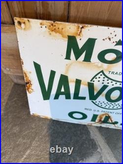 Enamel Sign VALVOLINE Motor Oil Vintage Garage /Man Cave /18x12 Classic car