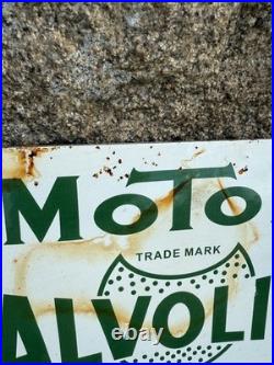 Enamel Sign VALVOLINE Motor Oil Vintage Garage /Man Cave /18x12 Classic car