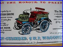 Enamel Sign, Vintage 1980s Garnier Enamel Sign, Vintage Car, Classic Car World Post