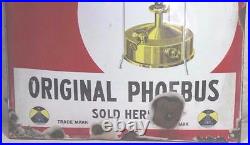 Enamel Signboard Vintage Old Advertising Original Phoebus Porcelain PV-34
