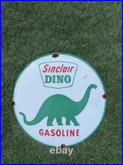 Enamel Sinclair Dinosaur Vintage Sign