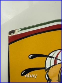 Enamel Vespa sign Vintage Style Scooter Garage Workshop man cave classic scooter