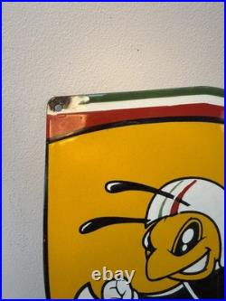 Enamel Vespa sign Vintage Style Scooter Garage Workshop man cave classic scooter