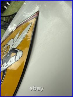 Enamel Vespa sign Vintage Style Scooter Garage Workshop man cave classic scooter