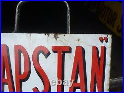 Enamel sign, capstan navy cut vintage sign HUGE WORLD SHIPPING