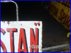 Enamel sign, capstan navy cut vintage sign HUGE WORLD SHIPPING