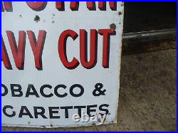 Enamel sign, capstan navy cut vintage sign HUGE WORLD SHIPPING