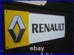 Enamel sign, classic renault, classic lorry vintage tractor, renault 5 WORLD POST