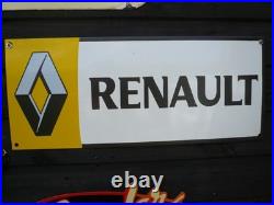 Enamel sign, classic renault, classic lorry vintage tractor, renault 5 WORLD POST