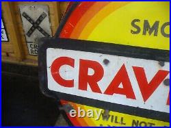 Enamel sign, craven a vintage sign, FREE UK POST vintage sign, HUGE, WORLD POST
