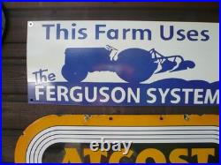 Enamel sign, ferguson t20 tractor, vintage tractor, farm sign, classic tractor