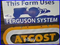 Enamel sign, ferguson t20 tractor, vintage tractor, farm sign, classic tractor