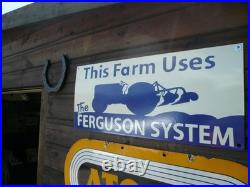 Enamel sign, ferguson t20 tractor, vintage tractor, farm sign, classic tractor