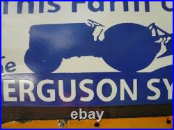 Enamel sign, ferguson t20 tractor, vintage tractor, farm sign, classic tractor