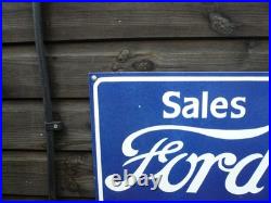 Enamel sign, ford classic car classic tractor, classic lorry, vintage farm