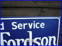Enamel sign, ford classic car classic tractor, classic lorry, vintage farm
