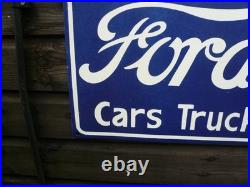 Enamel sign, ford classic car classic tractor, classic lorry, vintage farm