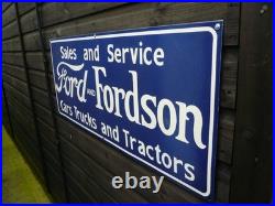 Enamel sign, ford classic car classic tractor, classic lorry, vintage farm