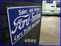 Enamel sign, ford classic car classic tractor, classic lorry, vintage farm