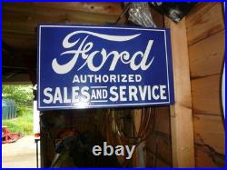 Enamel sign, ford xr4, ford dealer sign ford escort, classic car, vintage ford
