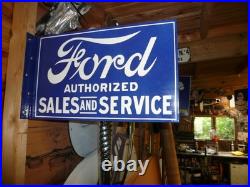 Enamel sign, ford xr4, ford dealer sign ford escort, classic car, vintage ford