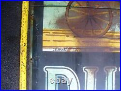 Enamel sign not michelin sign dunlop metal sign, vintage petrol pump WORLD POST