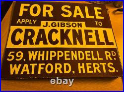 Enamel sign original Vintage Advertising FOR SALE great Condition See Pics